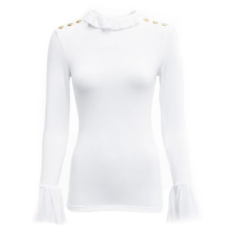 Holland Cooper Lilibet Jersey Tee - White-8